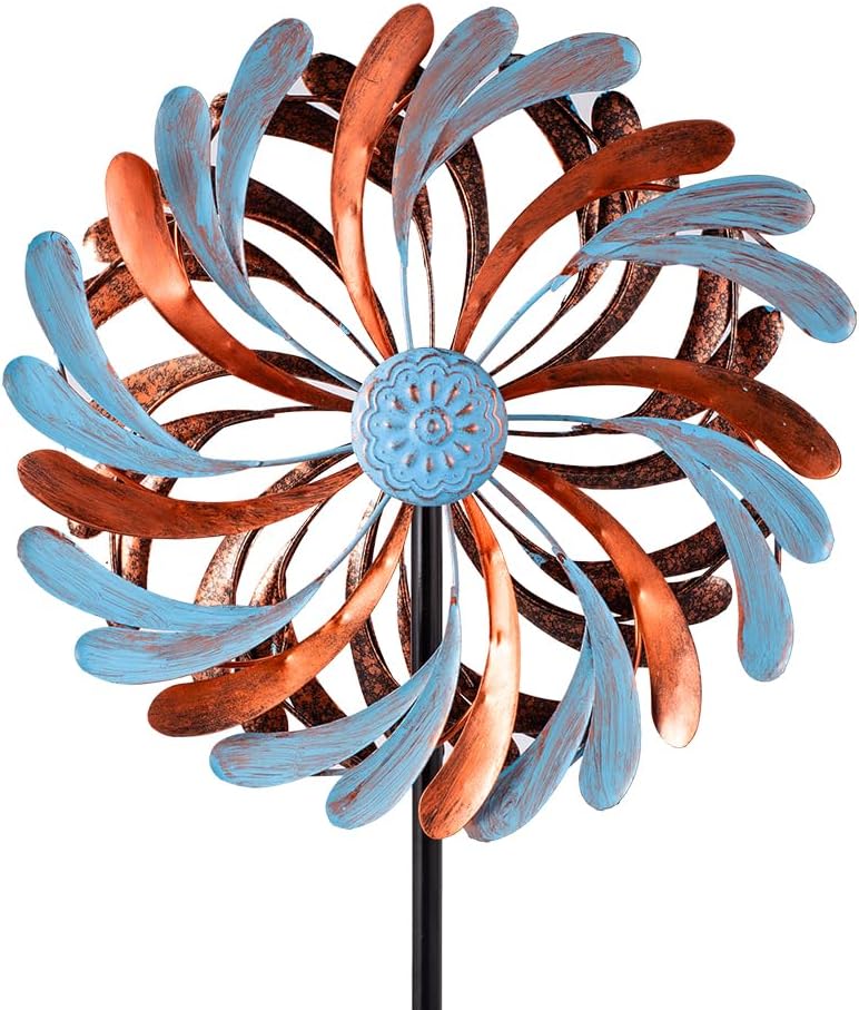 Viveta Wind Spinner for Yard and Garden, Metal Windmill Spinning Kinetic Wind Spinners for Outside