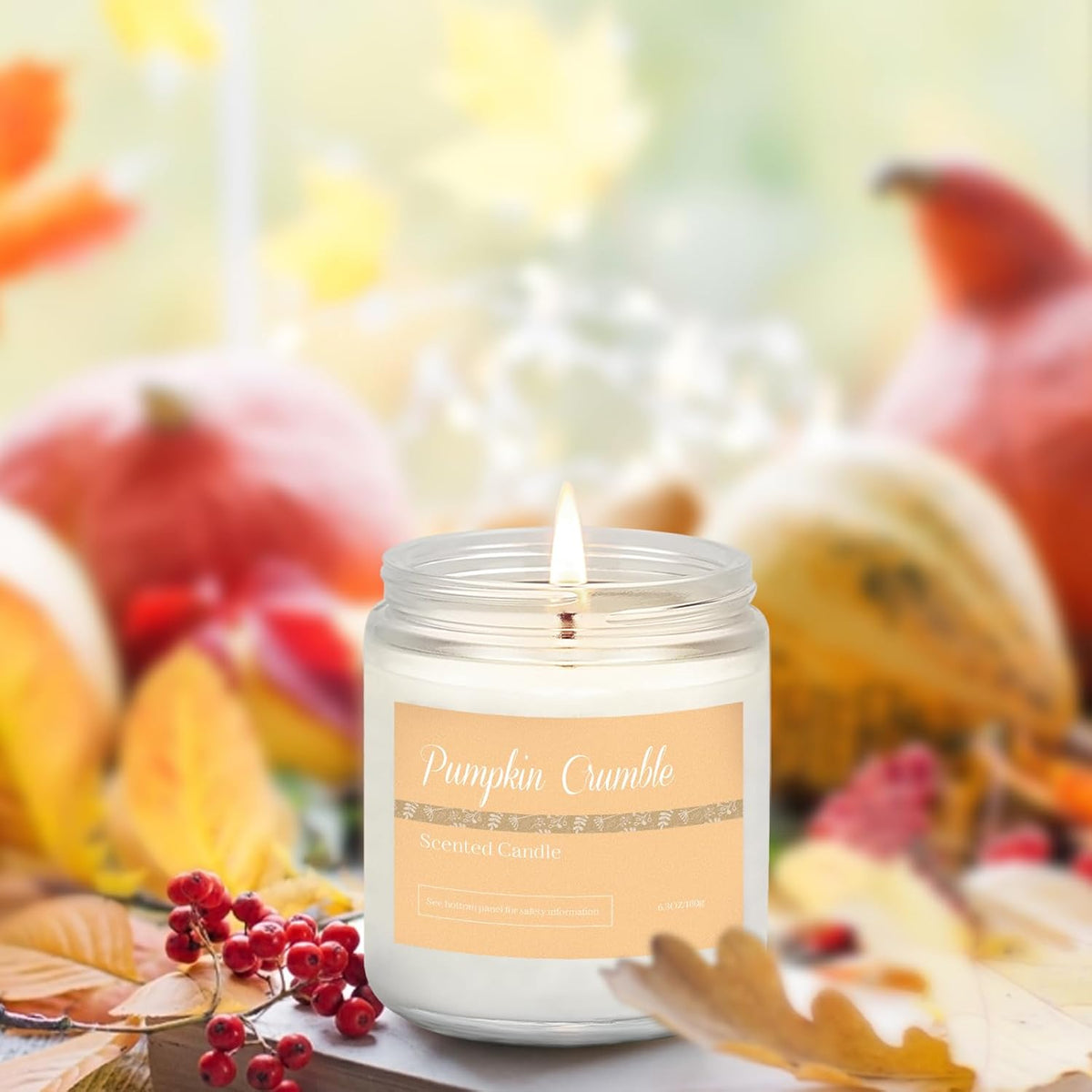 6 Pack Fall Candles for Home Scented, Fall Scented Candles for Women Gifts Autumn Home Decor