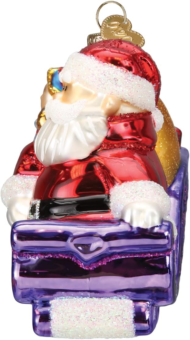 Old World Christmas Rudolph The Red-Nosed Reindeer Santa and Friends Glass Blown Ornament for