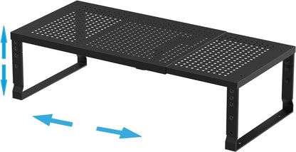 Expandable,Adjustable & Stackable Spice Rack, Cabinet Kitchen Countertop Shelf Organizer,Metal