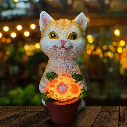 YODY Solar Garden Statues Outdoor Decor- Yard Decorations for Patio, Balcony, Backyard, Lawn