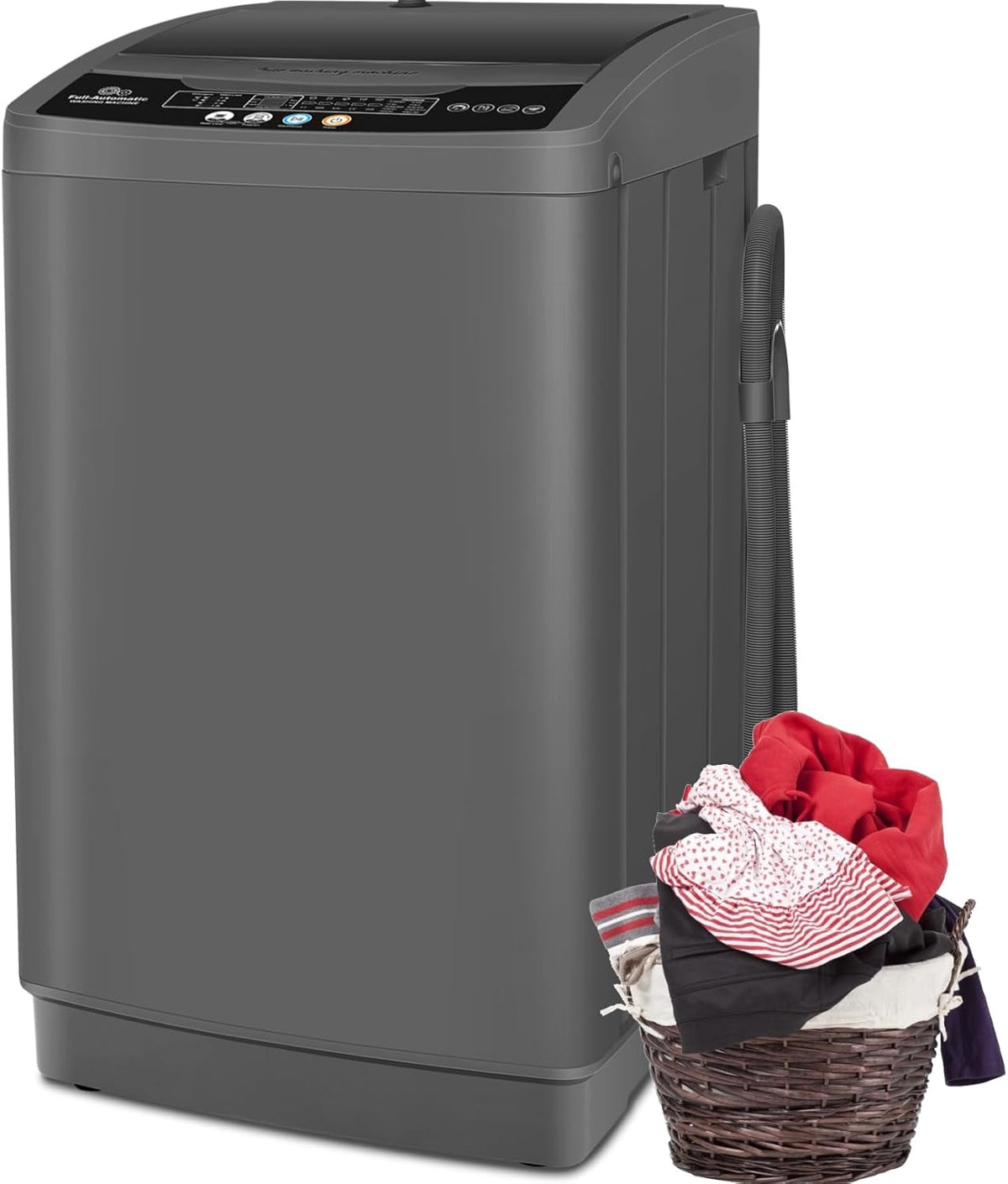 Nictemaw Portable Washing Machine 20Lbs Portable Washer with Drain Pump, 2.8 Cu.ft Compact Washer