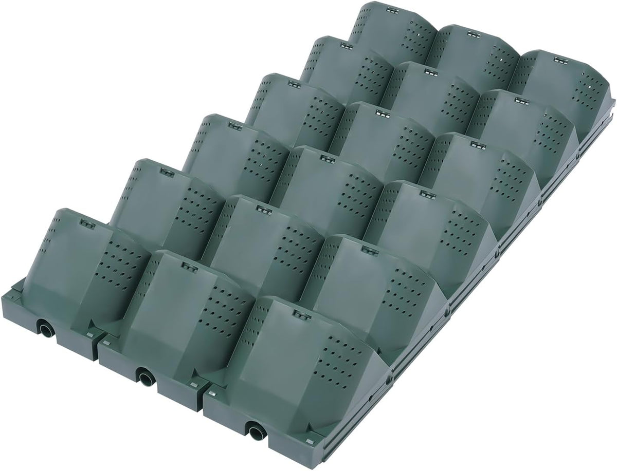 36 Pots Self-Watering Wall-Mounted Planter, 39.4”L x 46.5”H Vertical Wall Planter Self Watering