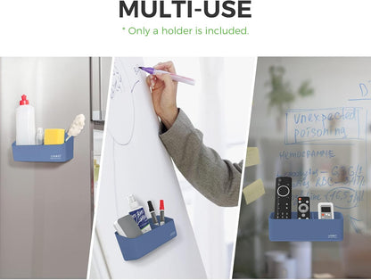 loukin Magnetic and Adhesive Marker Holder, Dry Erase Accessory Tray, Magnetic Storage Organizer