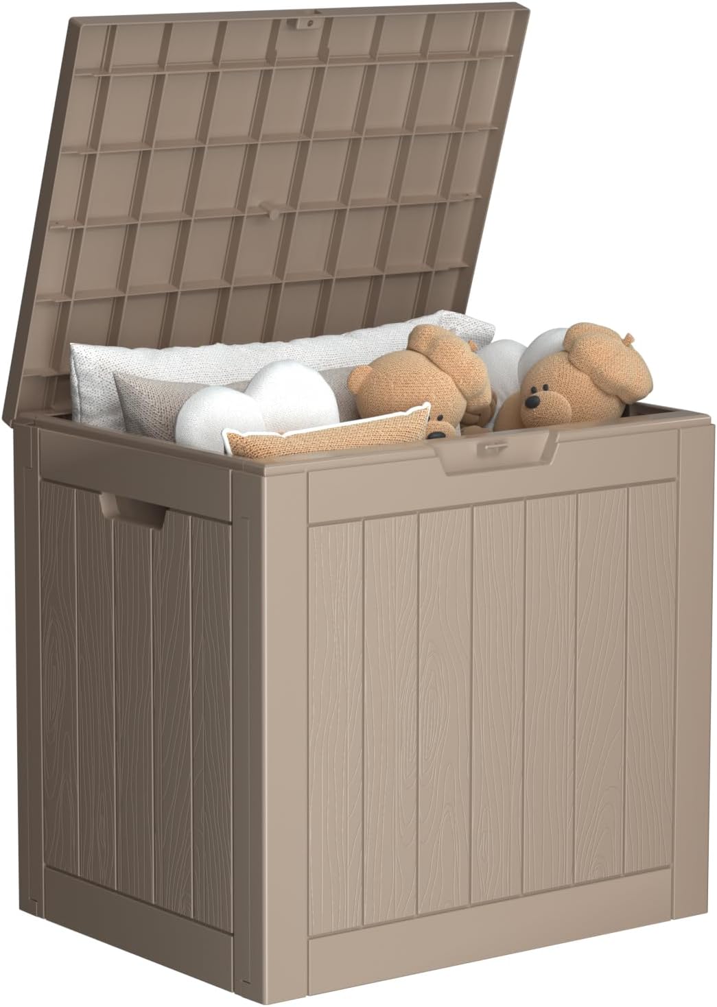 36 Gallon Outdoor Deck Box,Storage Lockable Waterproof Patio Furniture,Garden Tools,Cushions,Pool