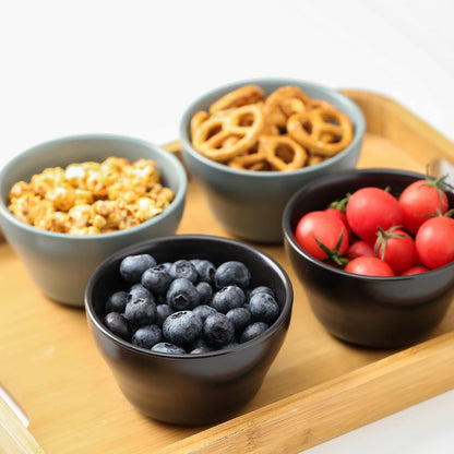 Selamica Ceramic Small Bowls Dessert Bowls 8oz Bouillon Cups for Dessert Soup Dipping Sauce Coffee