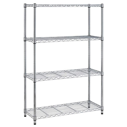 BestOffice 4-Storage Shelves Metal Garage Shelving Wire Shelf Organizer Shelving, 36" x 14" x 54"