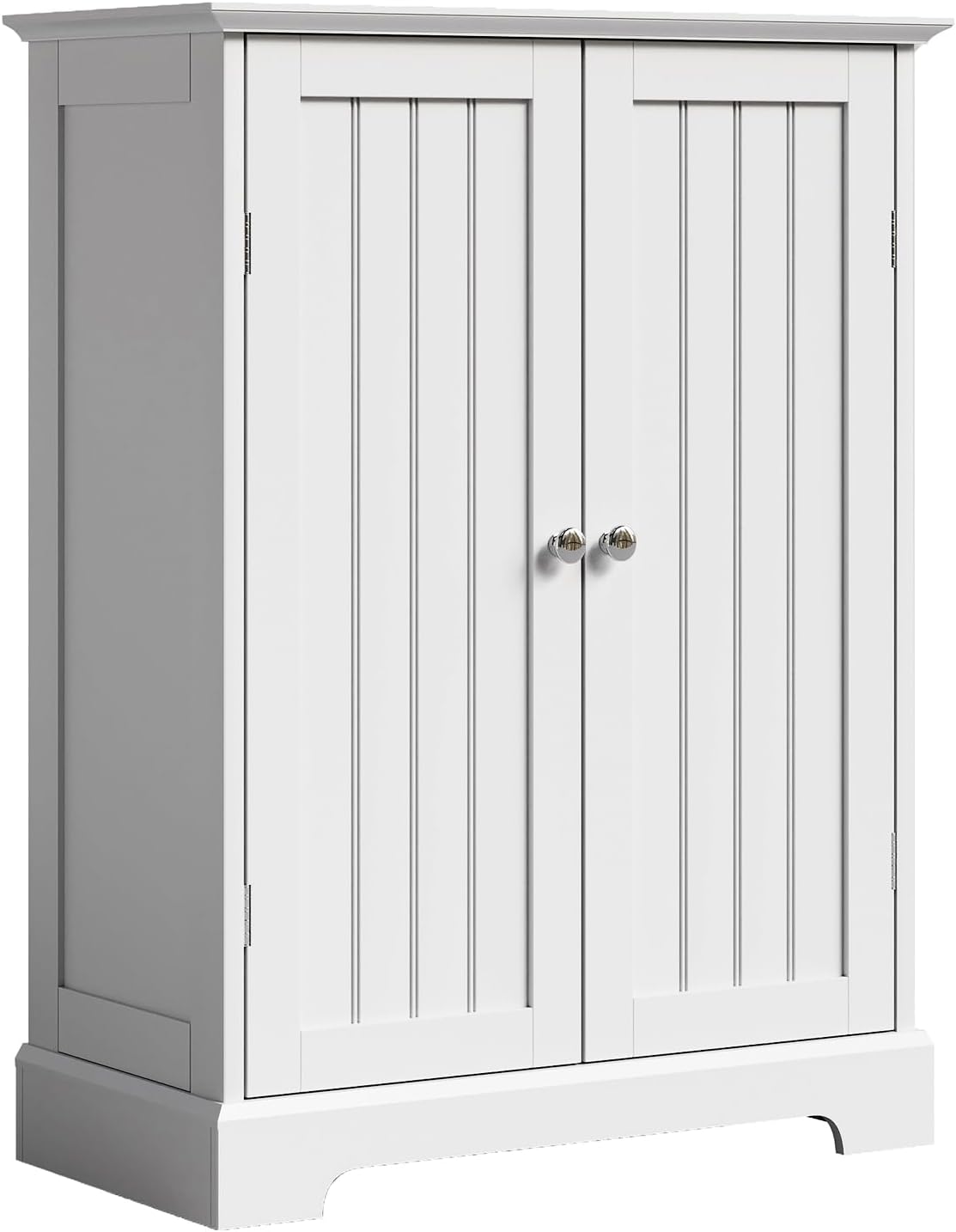 ChooChoo Bathroom Floor Cabinet, Modern Bathroom Storage Cabinet with 2 Doors and Adjustable