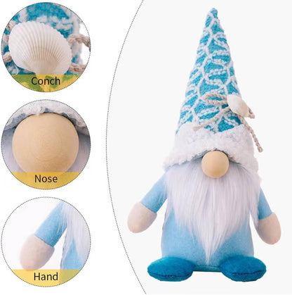 Summer Gnomes Decorations, Beach Gnome Plush Decor for Home Ocean Day Gnomes Tiered Tray Decor