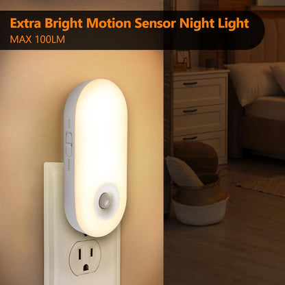 Dawnrise Night Lights Plug into Wall, Motion Sensor Night Light Plug in Indoor, 38 LED Dimmable