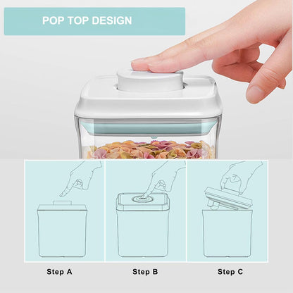 Pop Containers with Lids - Stackable Airtight Food Storage, Kitchen Pantry Storage Containers for