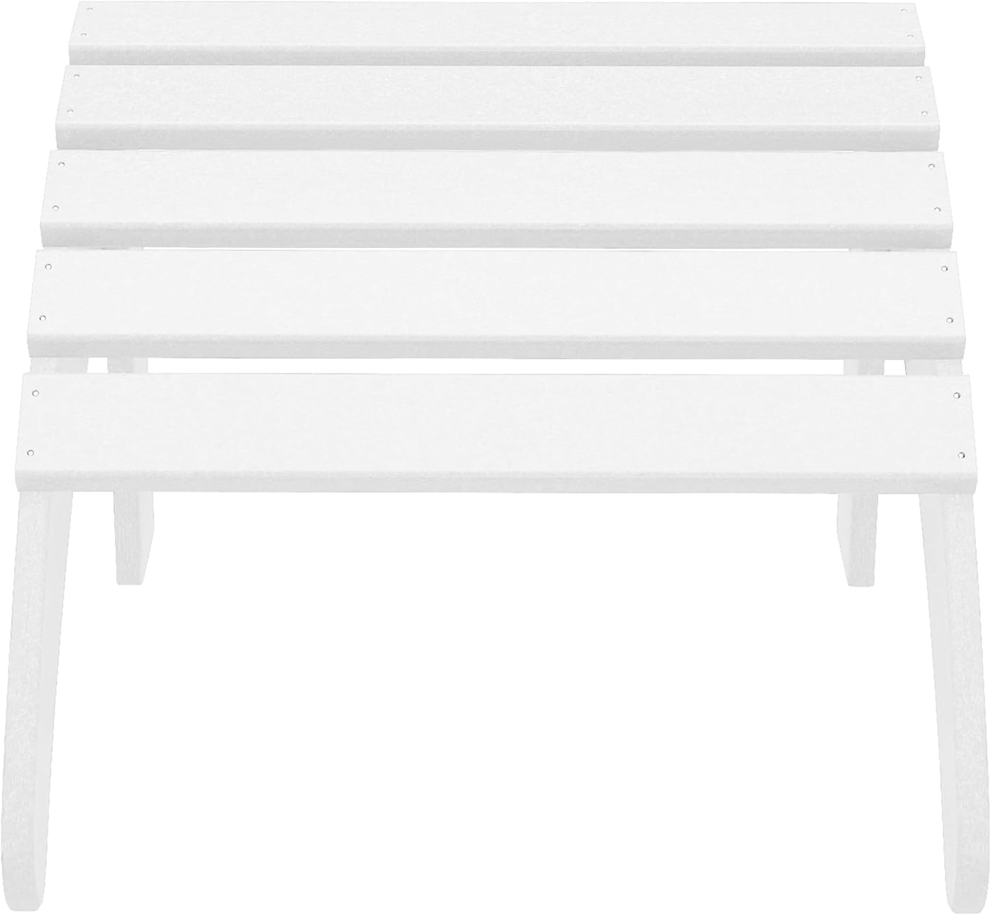 WestinTrends Outdoor Ottoman, Patio Adirondack Ottoman Foot Rest, All Weather Poly Lumber Folding