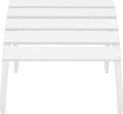 WestinTrends Outdoor Ottoman, Patio Adirondack Ottoman Foot Rest, All Weather Poly Lumber Folding