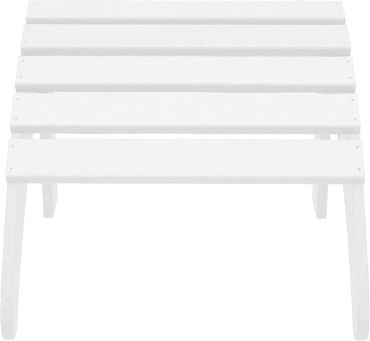 WestinTrends Outdoor Ottoman, Patio Adirondack Ottoman Foot Rest, All Weather Poly Lumber Folding