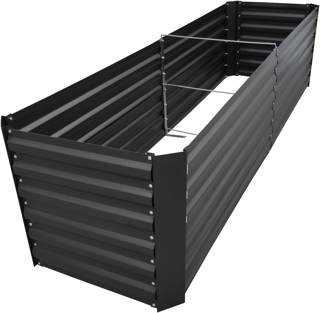 8x2x2FT Metal Raised Garden Bed Kit, Galvanized Outdoor Garden Bed Planter Box for Vegetables