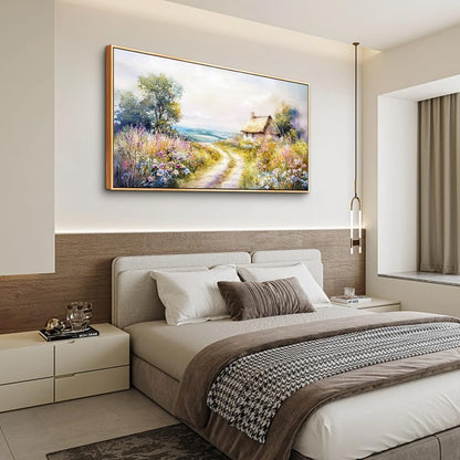ZUITINGHUA Large Wood Framed Wall Decor For Living Room Canvas Wall Art For Office Modern Wall