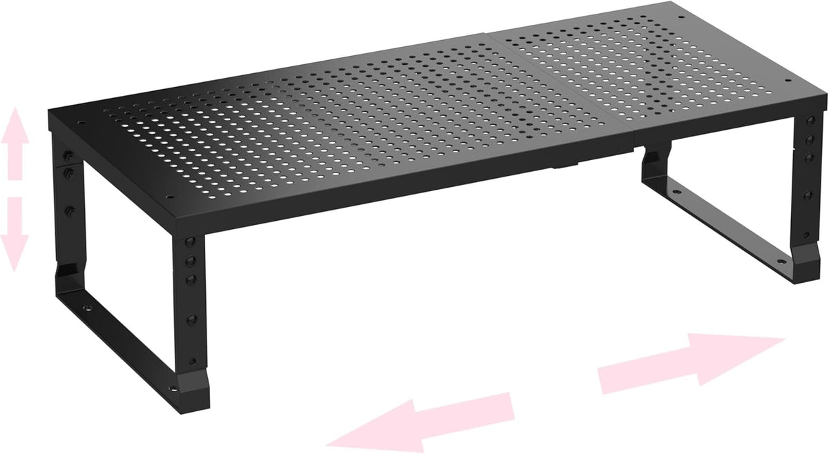 Metal Stackable Expandable Storage Shelf - Multi-Functional Home Storage Shelf, Suitable for