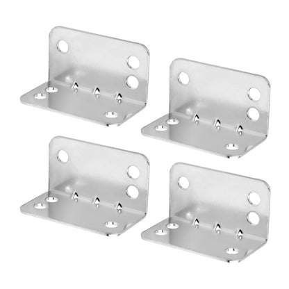 POWERTEC L Bracket 25PK, 90 Degree Shelf Brackets, Corner Braces for Wood Shelves/Cabinet/Work
