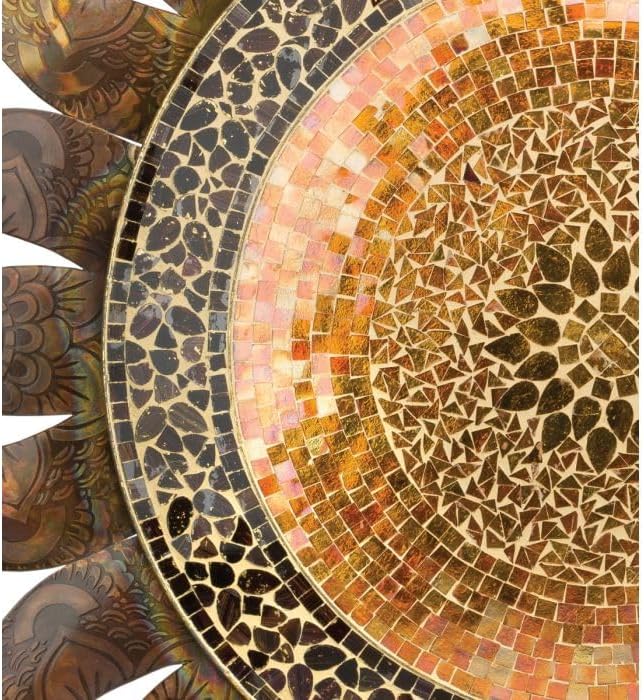 Regal Art & Gift Gold Large Metal Sun Wall Decor - 36 Inch | Indoor Outdoor Rust-Resistant Sunburst