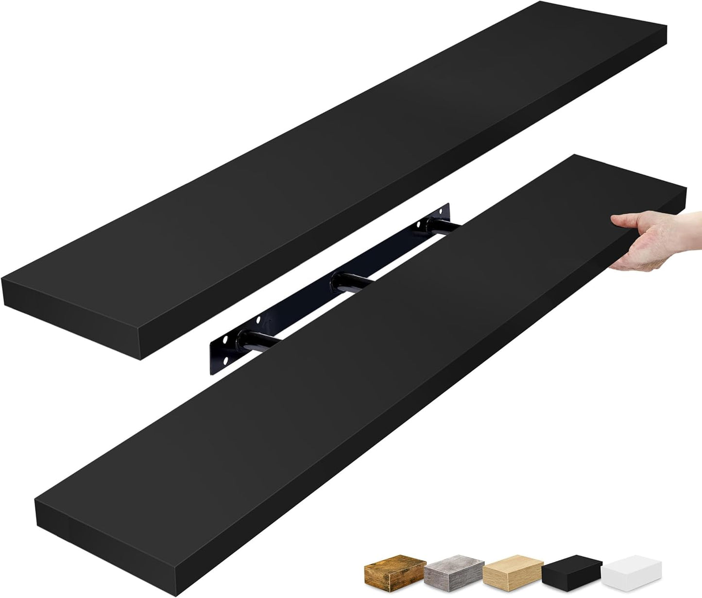 Sorbus Floating Shelves for Wall - 48 Inch Long Bathroom Shelves, Wall Decor for Bedroom, Kitchen