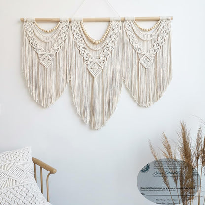 Achart Macrame Wall Hanging Large- Boho Wall Decor- large wall art- Wall Decor Living Room- Macrame
