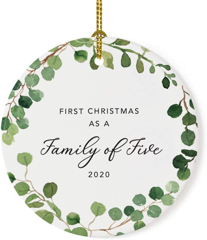 Andaz Press Custom Year Round Ceramic Porcelain Christmas Tree Ornament Keepsake Collectible Gift