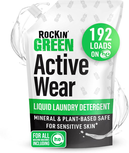Rockin' Green Laundry Detergent, Plant based, All Natural Laundry Detergent Powder, Vegan and