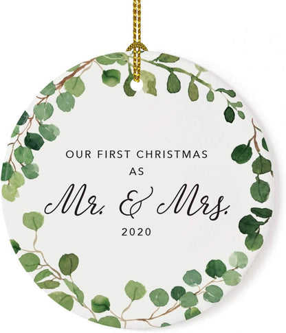 Andaz Press Custom Year Round Ceramic Porcelain Christmas Tree Ornament Keepsake Collectible Gift