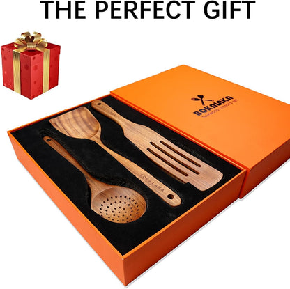 Wooden Spoons for Cooking,12 Pack Wooden Utensils for Cooking Wooden Cooking Utensils Wooden