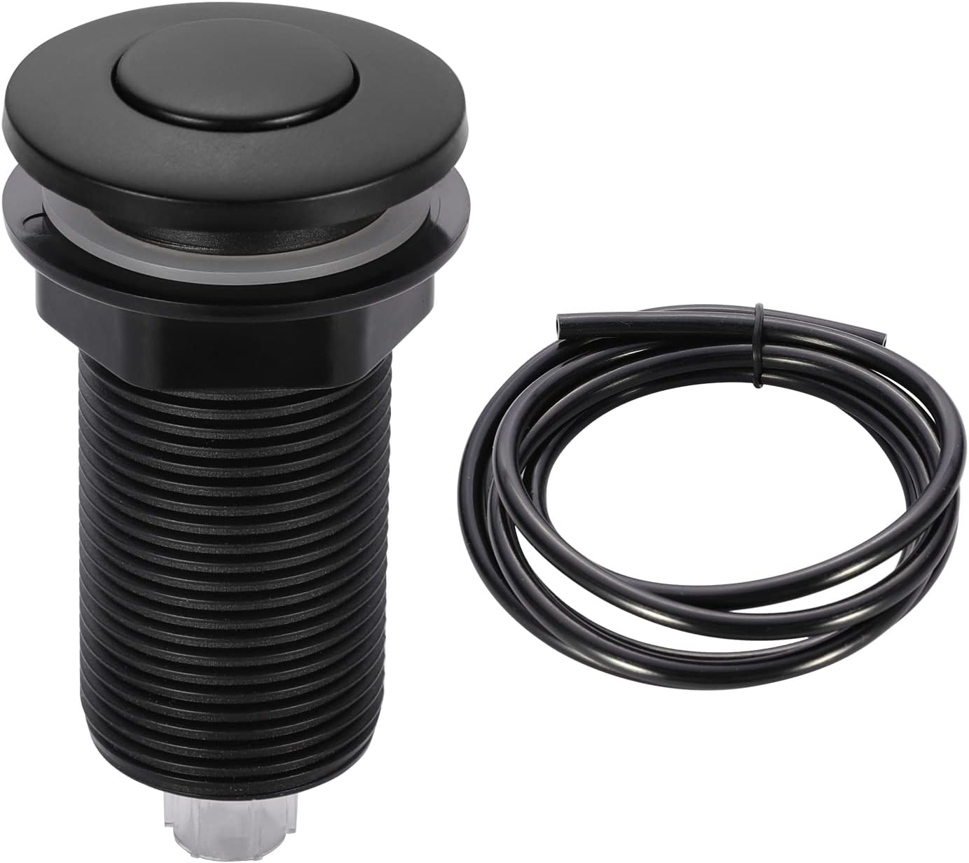 RQYEKDO Garbage Disposal Air Switch Kitchen Sink Top Long Stainless Steel Brushed Nickel Long 2.5"