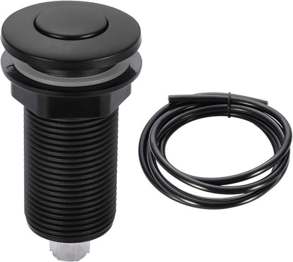 RQYEKDO Garbage Disposal Air Switch Kitchen Sink Top Long Stainless Steel Brushed Nickel Long 2.5"