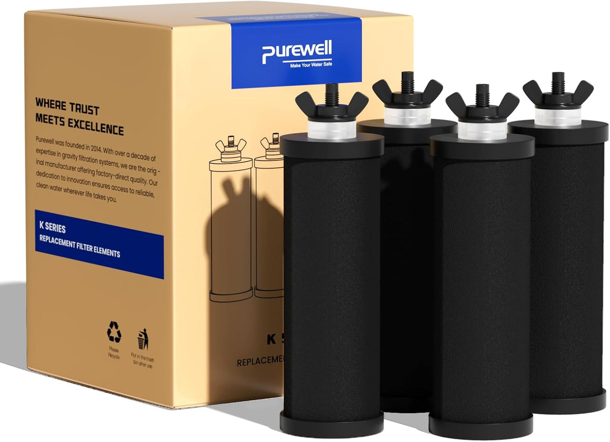 Purewell PF-3 Black 3-Stage Composite Purification Elements, Replacement Filters for ProOne® and