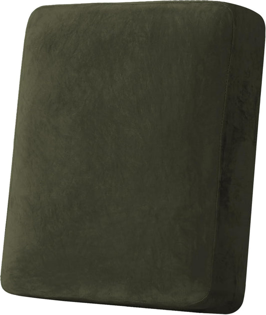 H.VERSAILTEX Velvet Stretch Couch Cushion Cover Plush Cushion Slipcover for Chair Cushion Furniture