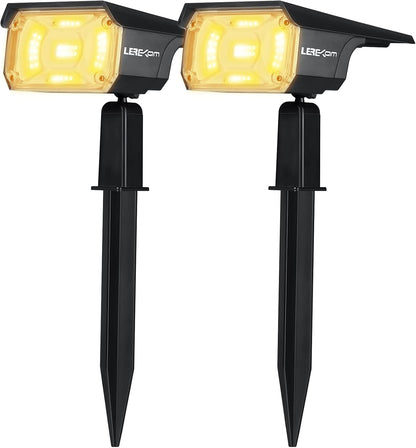 40 LEDs Spotlights,IP65 Waterproof Solar Powered Landscape Spotlights 2-in-1 Wall Light, Outdoor