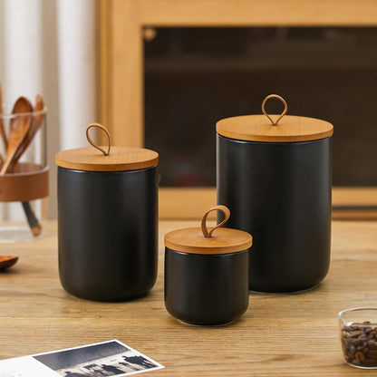 Ceramic Storage Jars, Modern Elegant Highly Polished Airtight Gorgeous Storage Canisters with
