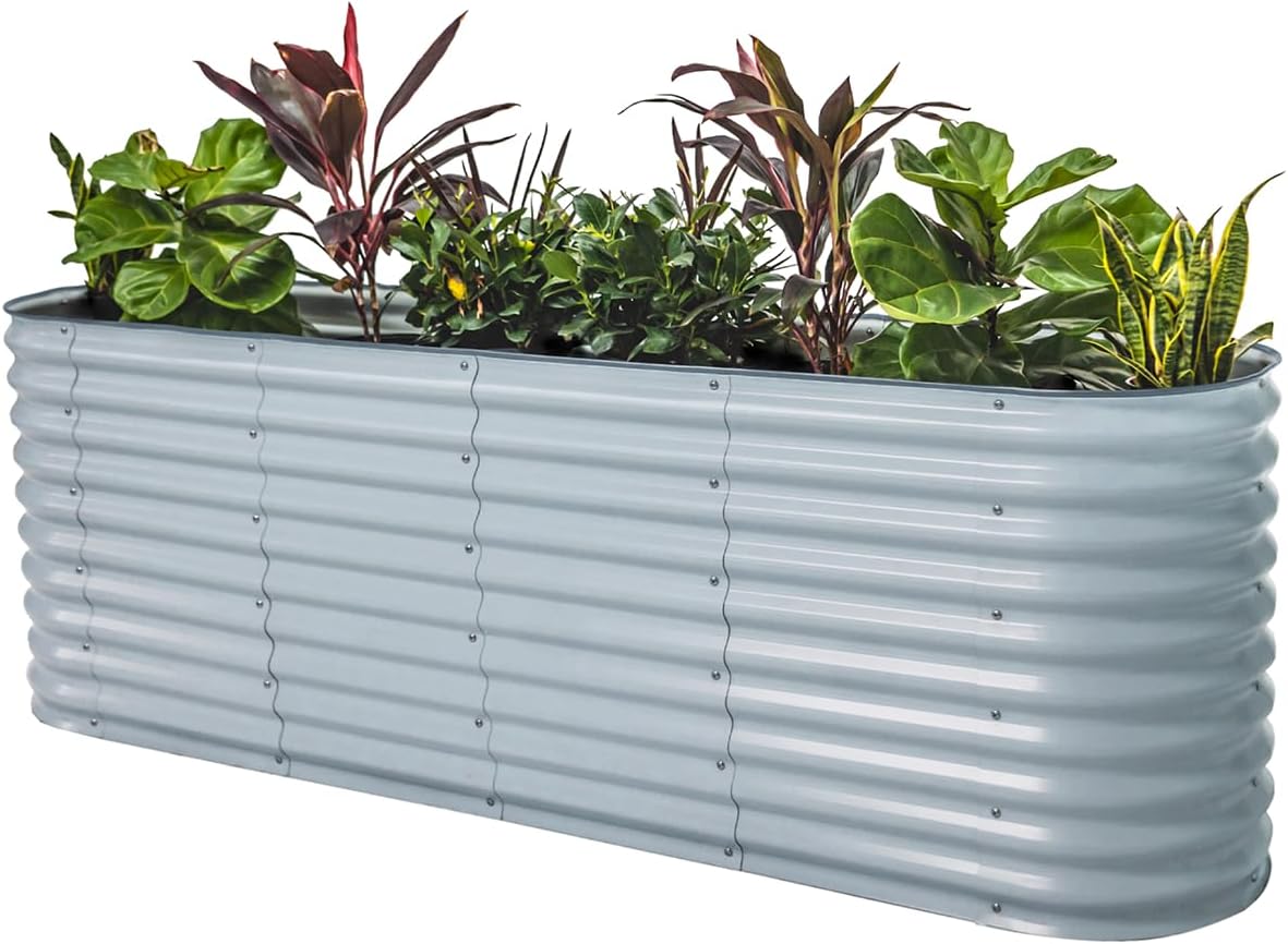 Vego garden 32" Extra Tall Raised Garden Bed Kits, 9 in 1 Modular Raised Planter Box for Vegetables