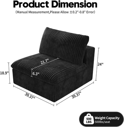 Ottoman, Modular Sectional Sofa,Cushion Covers Removable, Minimalist Couch for Modern Living Room