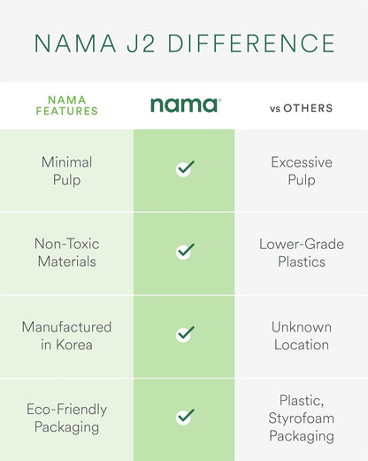 Nama J2 Cold Press Juicer – Self Feeding for Hands-Free Operation with Wide Mouth Hopper for Whole