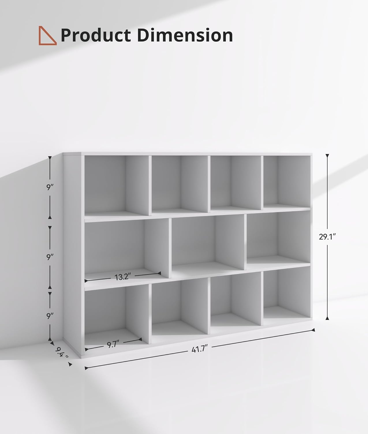 11 Cube White Kids Toy Storage Organizer & Bookshelf – Toy and Book Storage for Kids, Baby