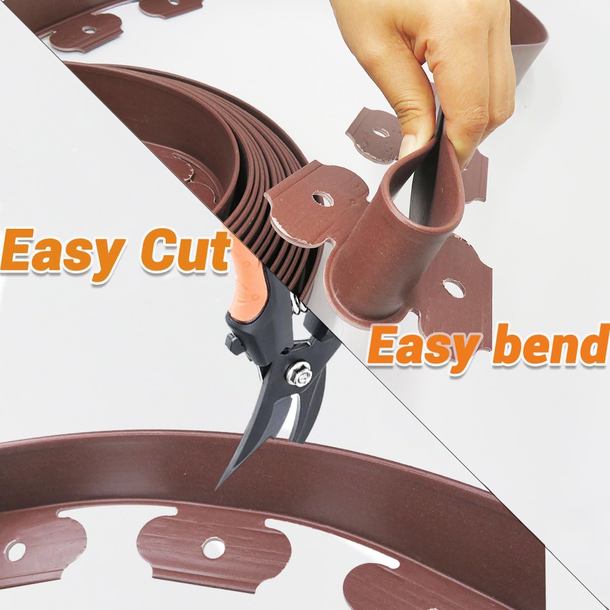 Landscape Edging Border, Plastic Edging for Landscaping, Garden Edging Border,Lawn Edging,Garden