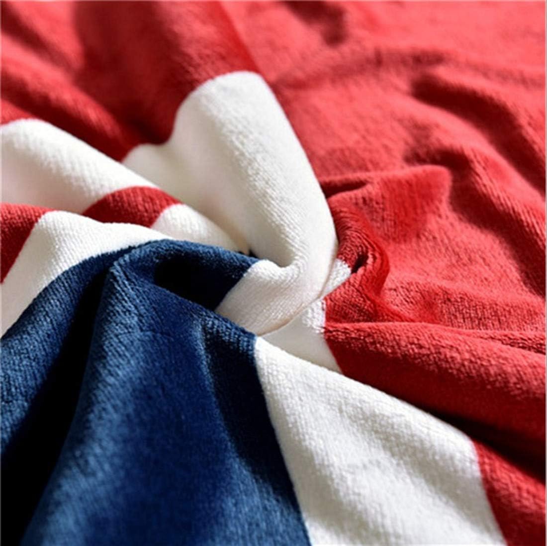 UKELER Flannel Sherpa Throw 60'' x 50'' Union Jack Fleece Blanket Soft Comfy Flannel Blanket Throws