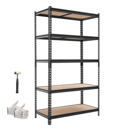 VEVOR Storage Shelves, 5-Tier Adjustable, 2500 lbs Capacity, Heavy Duty Garage Storage Shelving