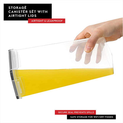 Airtight Food Storage Containers with Lids Set of 4-95 fl. oz Pasta storage Containers, BPA Free