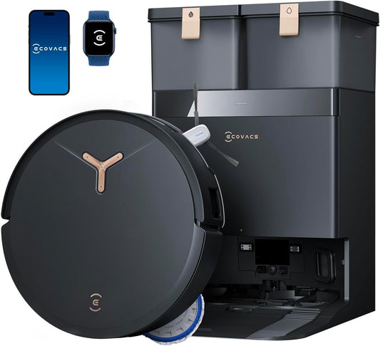ECOVACS DEEBOT T50 MAX PRO Omni Robot Vacuum and Mop, 18,500Pa Suction, 18mm Auto-Lift, ZeroTangle