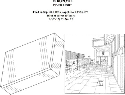 LUMENGY Paver Light 9×12 Inch (8.85 inch X 11.81 inch), Warm White Glare-Free Illumination for