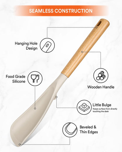 Multifunction Spatula Spoon for Nonstick Cookwares, Great for Cooking and Serving, Sturdy BPA-Free