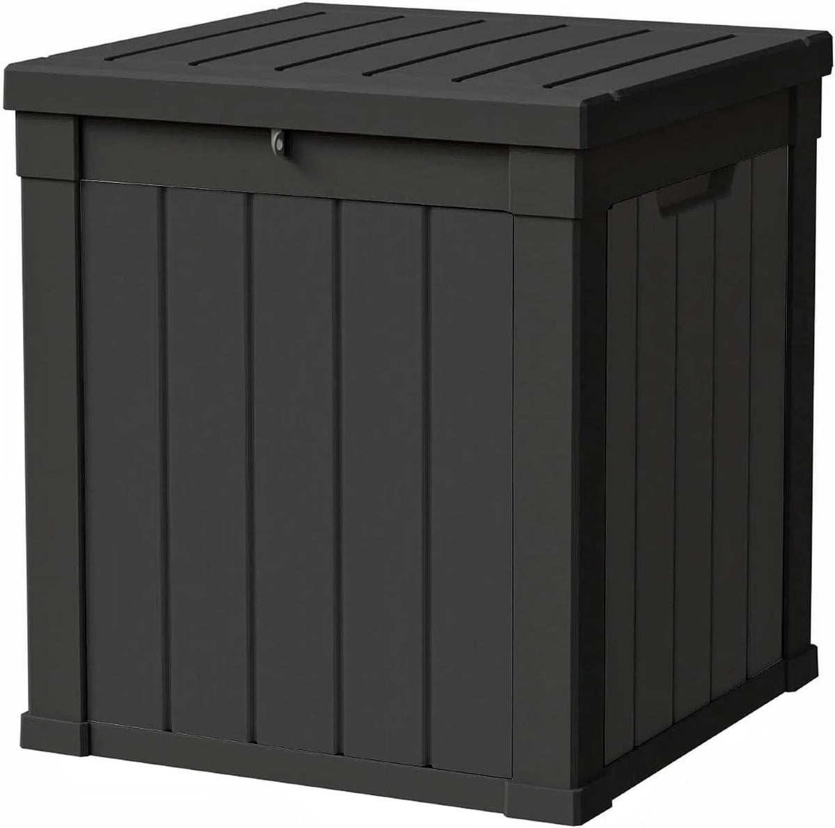 50 Gallon Storage Box, Waterproof Deck Box for Indoor & Outdoor Use, Lockable Pool Storage Bin for