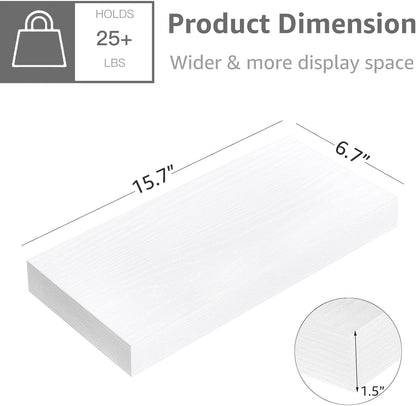 QEEIG Floating Shelves for Wall Bathroom Shelf Bedroom Kitchen Living Room Hanging Book Shelves