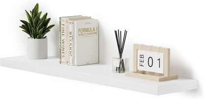 Single Floating Shelves 48 Inches, 48 x 10 inch Deep x 1.8 in Thick, Long Wall Shelves Heavy Duty