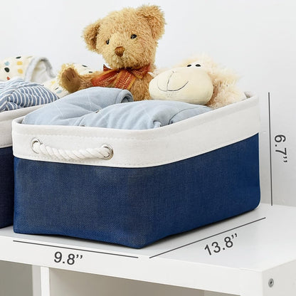 TheWarmHome Storage Bins for Shelves - 1 Pack 13.8x9.7x6.7 inch Collapsible Storage Basket for